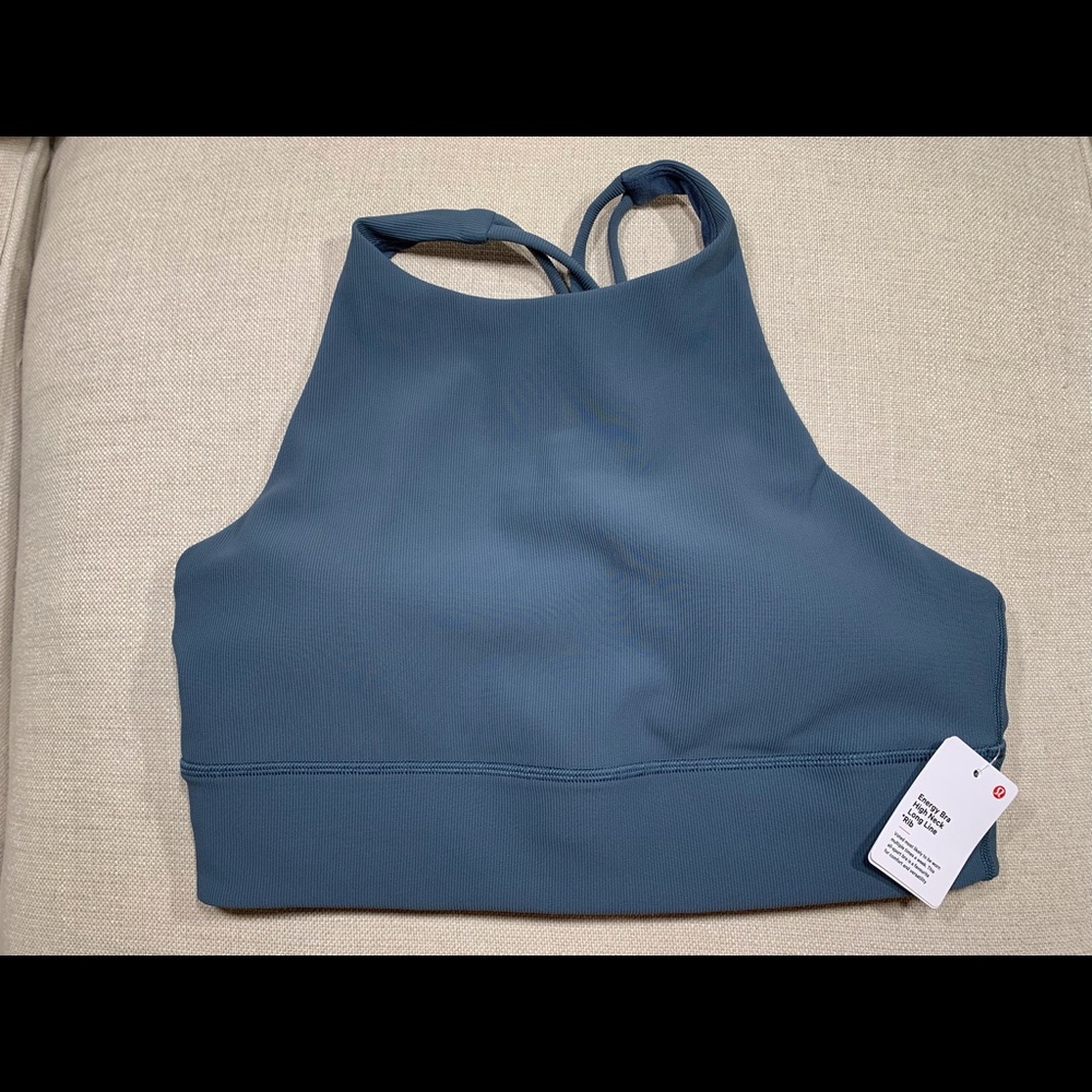 NWT Lululemon Energy Bra High-Neck Long-Line *Rib Size 10